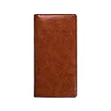 IKEPOD Leather Checkbook Cover for Men Women RFID Blocking by GNEGNI