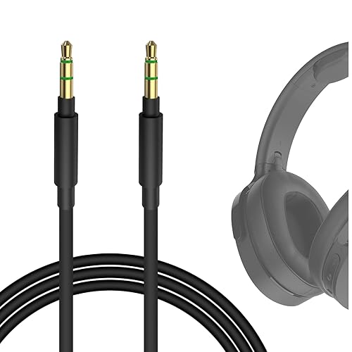 GEEKRIA Audio Cable Compatible with Skullcandy Crusher Evo/ANC 2, Hesh Evo/ANC/3/2, Riff 2, Icon ANC, Grom Wireless Cable (4 ft / 1.2m)