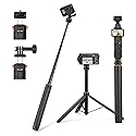 64in Pocket 3 Selfie Stick Tripod for GoPro Camera, Xtra Muse Extendable Stand Quick Release 1/4'' Screw Vlog for DJI Osmo Pocket 3 Action 6 5 Pro 4