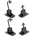 VideoSecu Universal Wall Ceiling Audio Mount for Home Theater Satellite Speaker - 4 Packs MS40B4 WN3