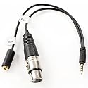 Movo TCB2 XLR Microphone to TRRS Smartphone Adapter with Headphone Jack - Compatible with iPhone and Android - XLR Female to 3.5mm Male Y Splitter