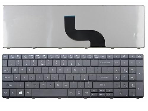 New Laptop Keyboard Replacement for Gateway NE56R27u NE56R31u NE56R34u NE56R35u NE56R37u NE56R42u, US Layout Black Color