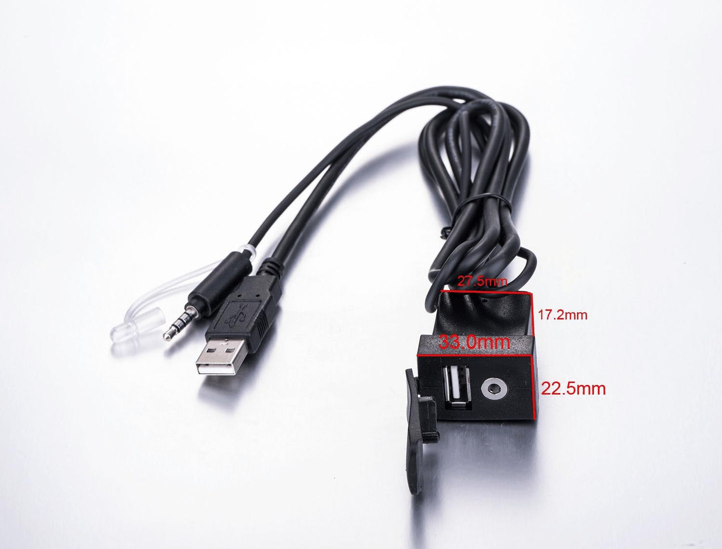 YONGJIANGXIA USB/Aux Extension Cable Compatible with Toyota Stereo Car Audio 70CM Long