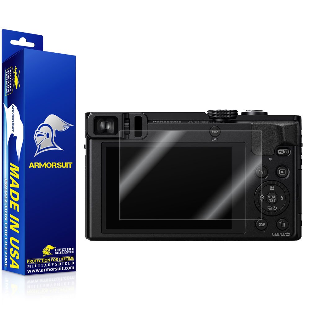 ArmorSuit Panasonic Lumix DMC ZS50 K/S Camera Screen Protector Full Coverage MilitaryShield Screen Protector for Panasonic Lumix DMC ZS50 K/S Camera