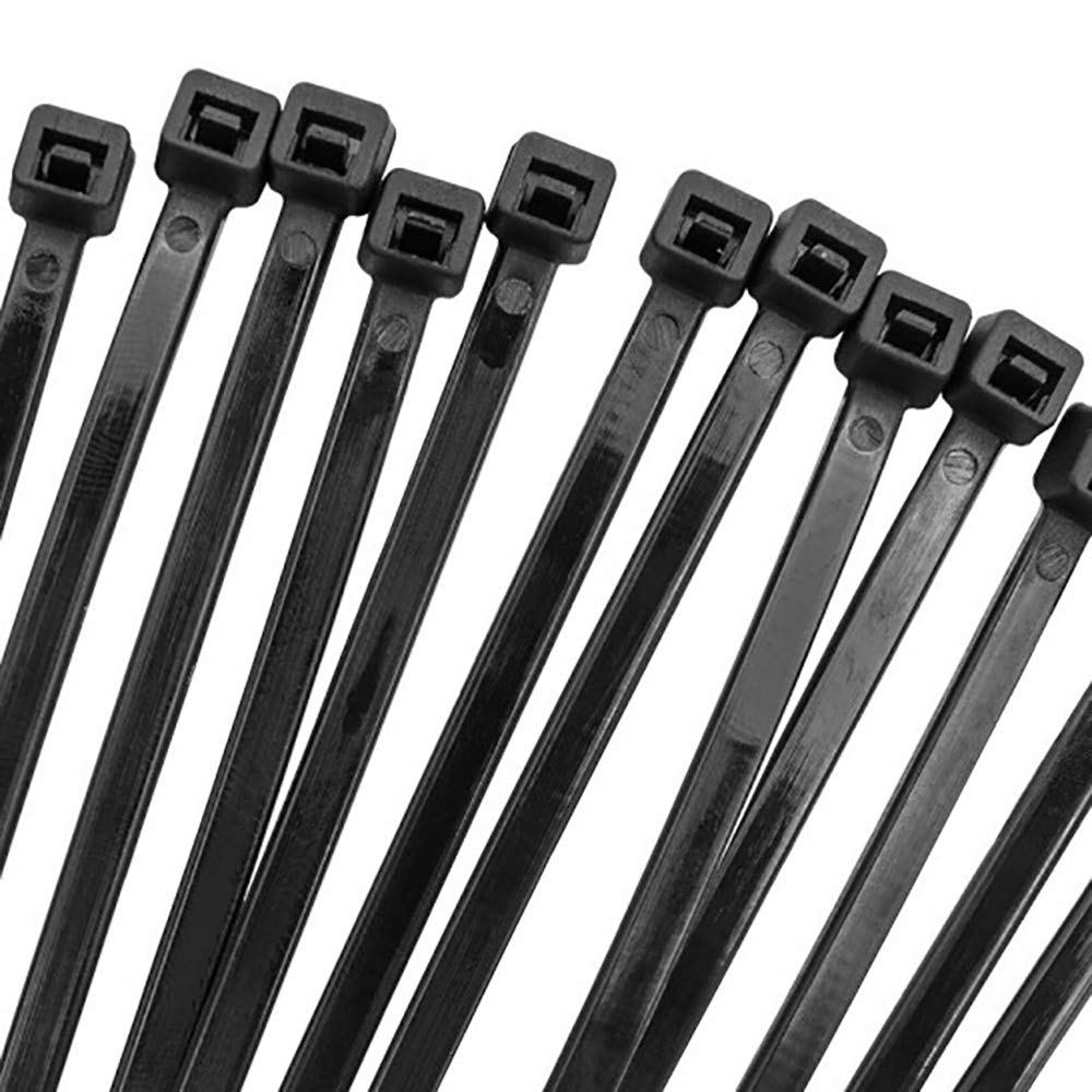 4x200MM Self Locking Nylon Cable Ties, 8” Standard Zip Tie Wire Strap Fastener, 500Pcs