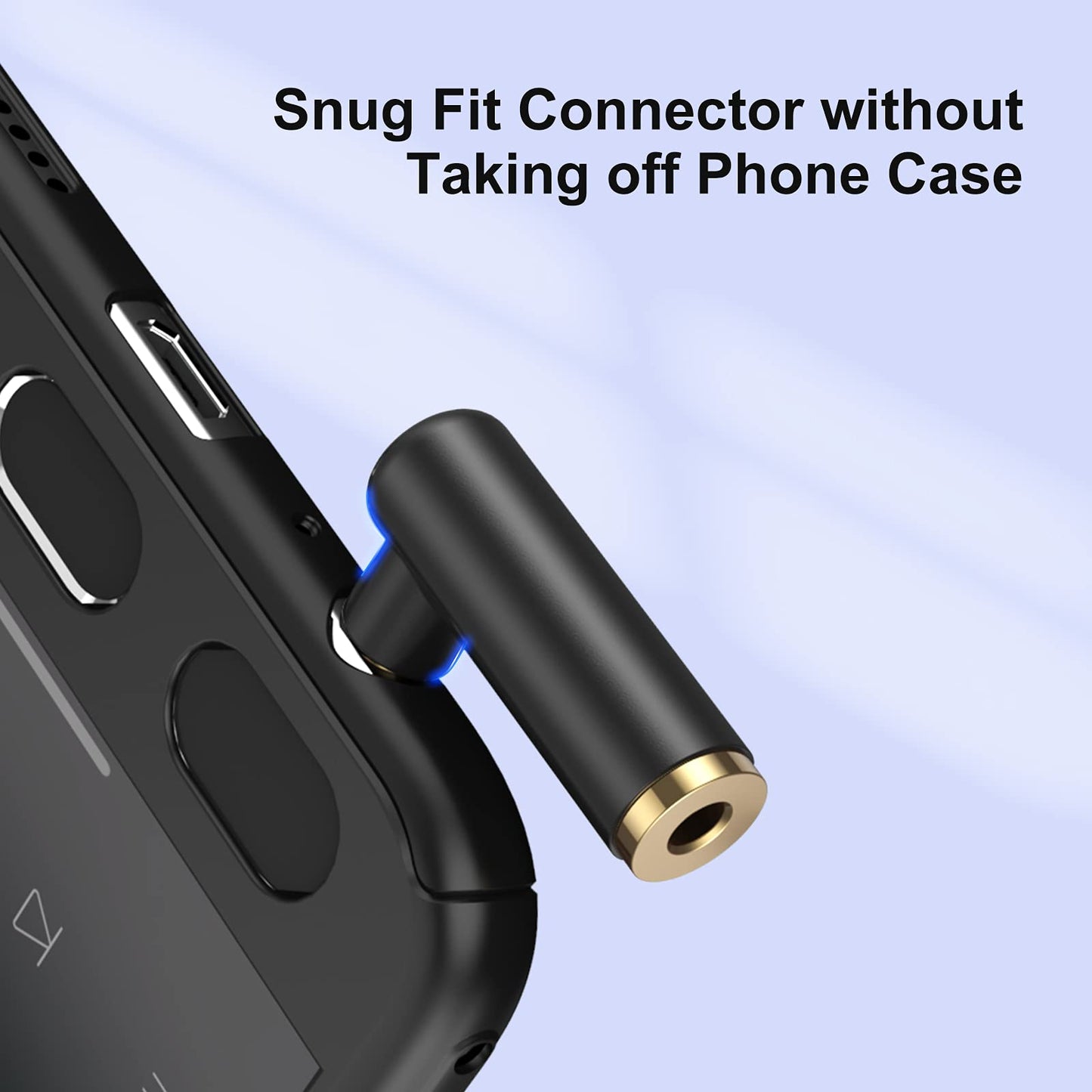 CableCreation Angle 3.5mm Audio Adapter, 1/8 TRRS Stereo Headphone Connector Male to Female Compatible with Headset, Tablets, MP3 Players,Game