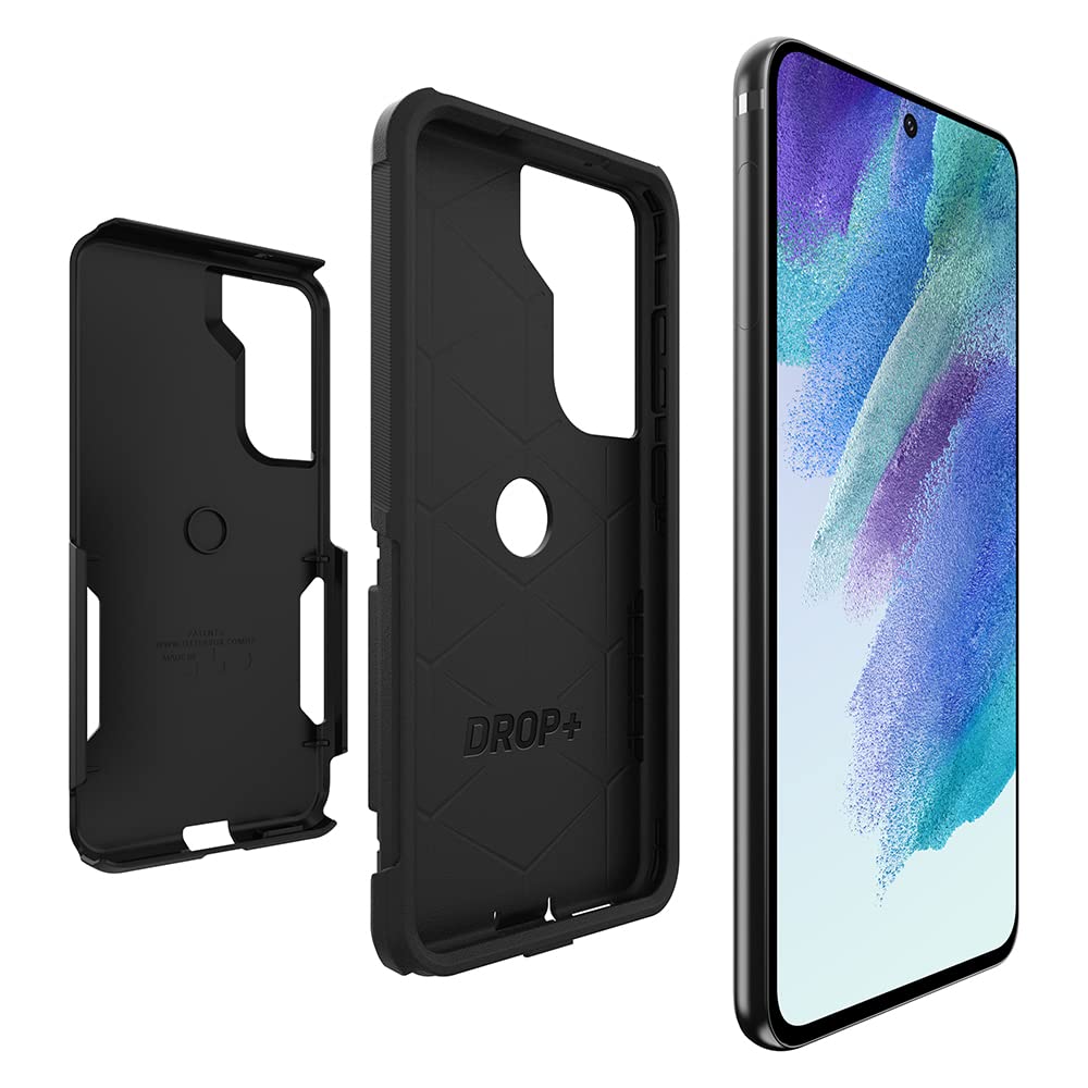 OtterBox Galaxy S21 FE 5G (Only) Commuter Series Case - Black, Slim & Tough, Pocket-Friendly, with Port Protection