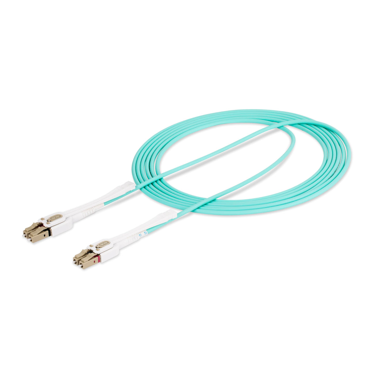 StarTech 10ft/3m OM4 Push-Pull Fiber Cable, LC to LC, Optic (450FBLCLC3PP)