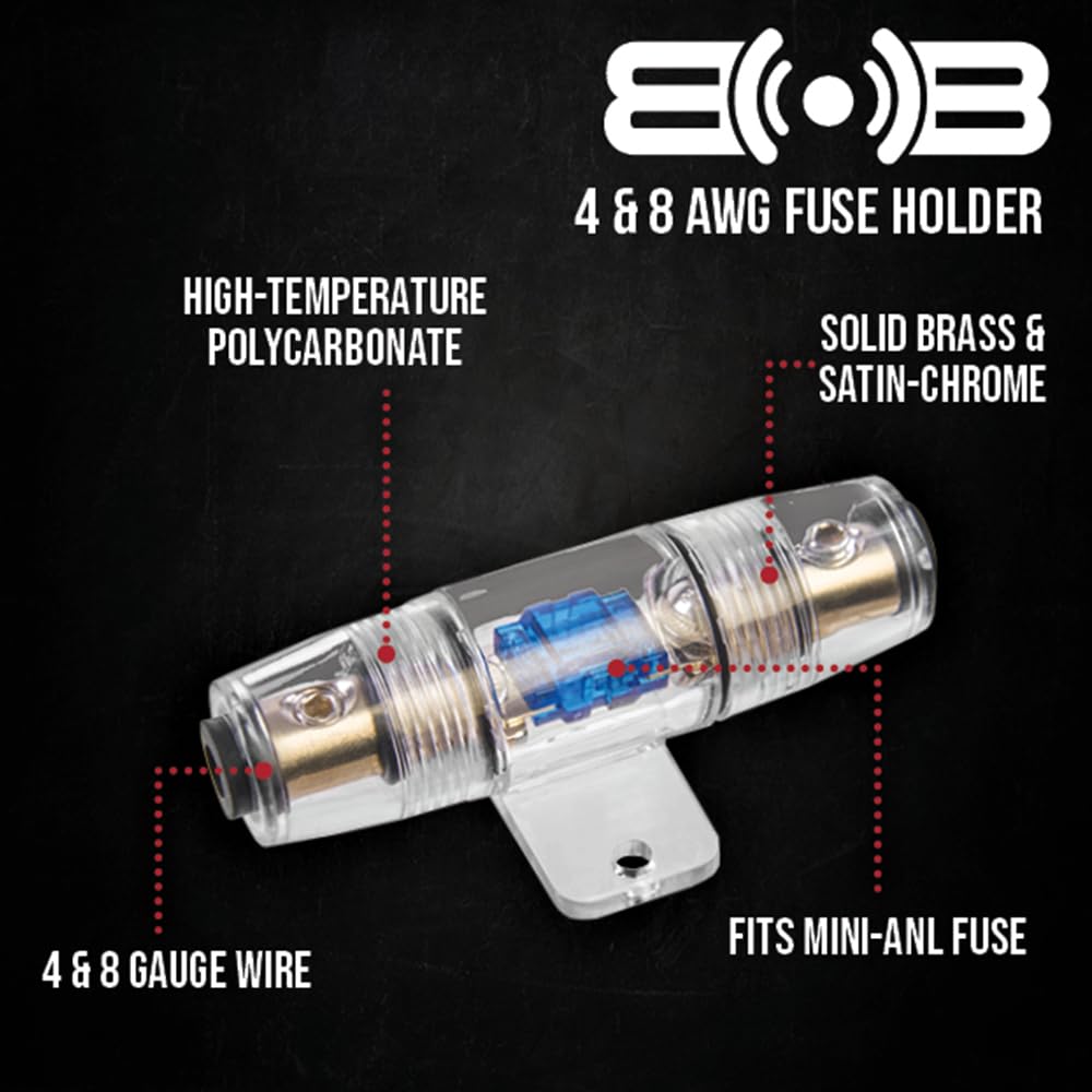Belva BPK8 8 Gauge Amp Kit with Speaker Cable (CCA Wiring, NO RCA)