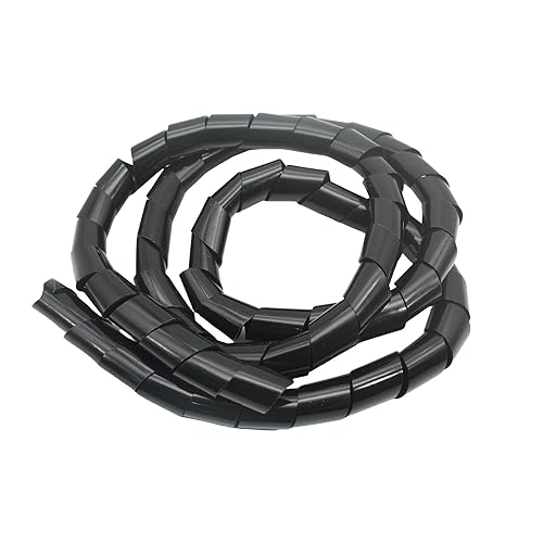MyyYiTar 1 inch-5.5ft Spiral Wrapping Cable Winding Coiled Cord Bundle Sleeve Hose Tube Cover for Computer/TV/USB Electrical Wire Management Organizer