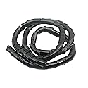 MyyYiTar 1 inch-5.5ft Spiral Wrapping Cable Winding Coiled Cord Bundle Sleeve Hose Tube Cover for Computer/TV/USB Electrical Wire Management Organizer