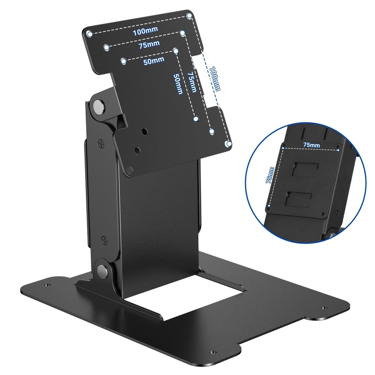 WEARSON Touch LCD Monitor&All in One PC Stand All Metal Holder Sturdy with VESA Hole 75x75mm&100x100mm