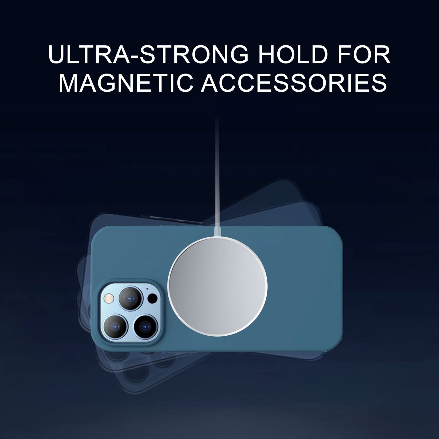Wannap Magnetic Adapter Rings Compatible for Magsafe - 2 PCS Magnetic Sticker Rings for iPhone 16/15/14/13/12 Series, Compatible with Magsafe Wireless