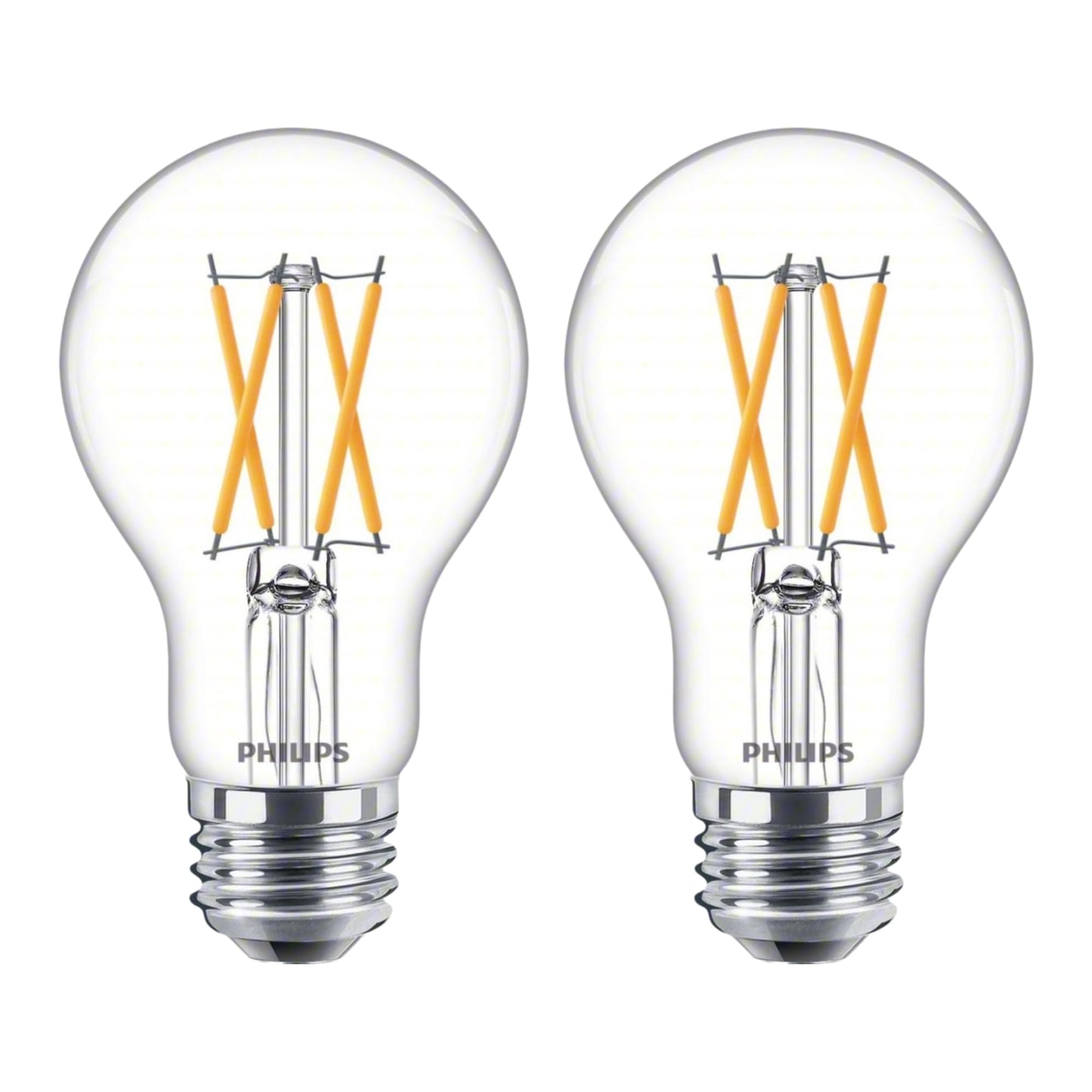 PHILIPS LED Clear Dimmable A19 Light Bulb - Pack of 2 - EyeComfort Flicker Free - 8.8W=60W - 800 Lumen - Daylight (5000K) - E26 Base - Indoor - Title
