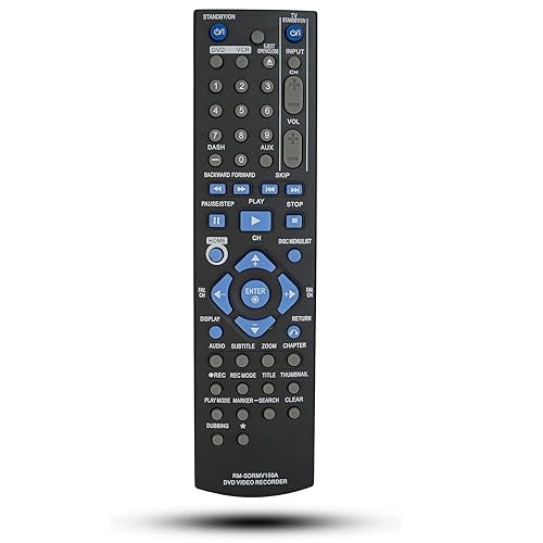 Replacement Remote Control for JVC RM-SDRMV150A DR-MV150B RM-SDRMV79A RM-SDRMV80A DRMV80B DVD HDD Video Recorder