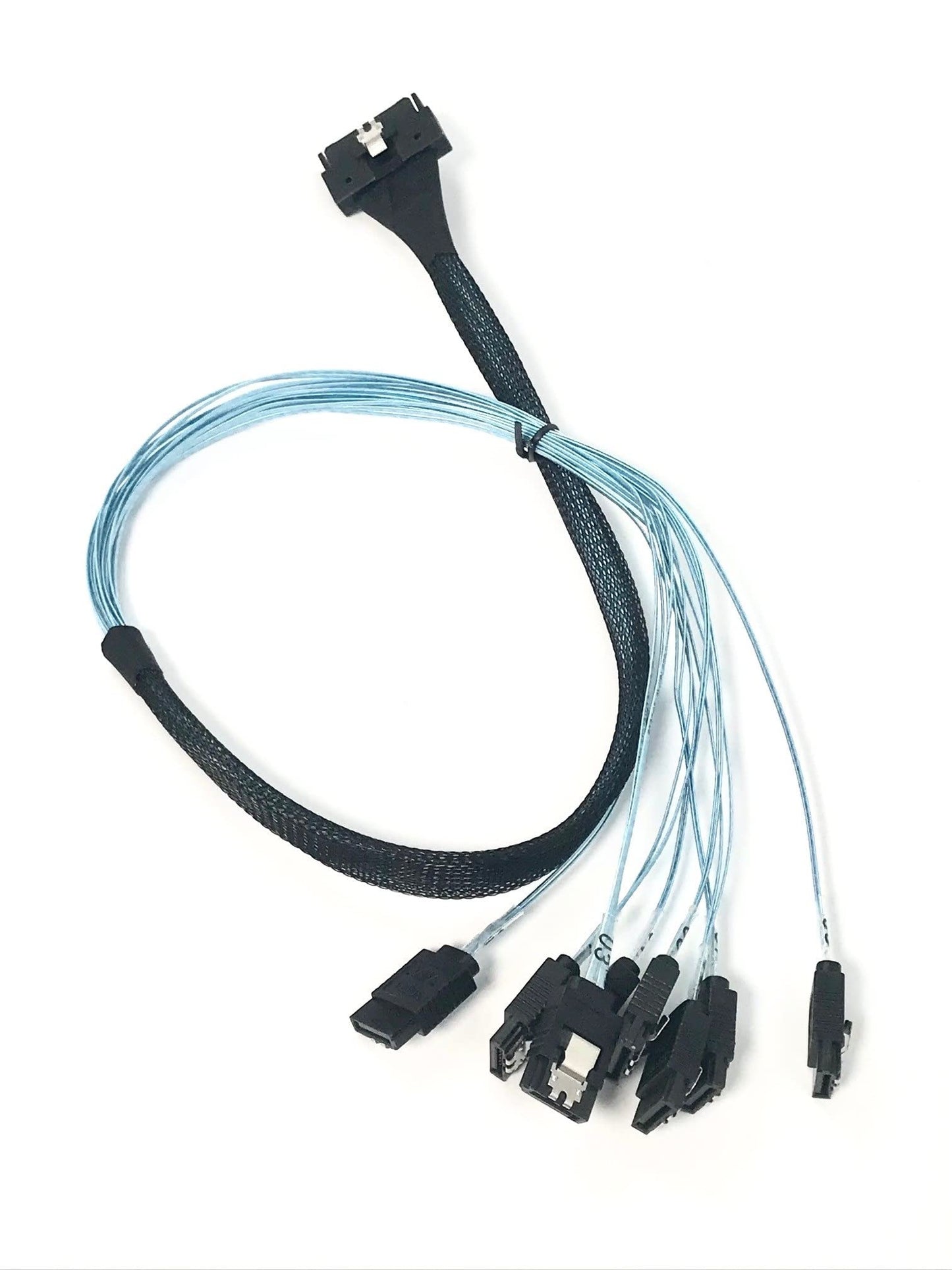 MCIO 74 Pin to 8X SATA 7P Cable (0.6M) | High-Density Storage Solution | Micro SATA