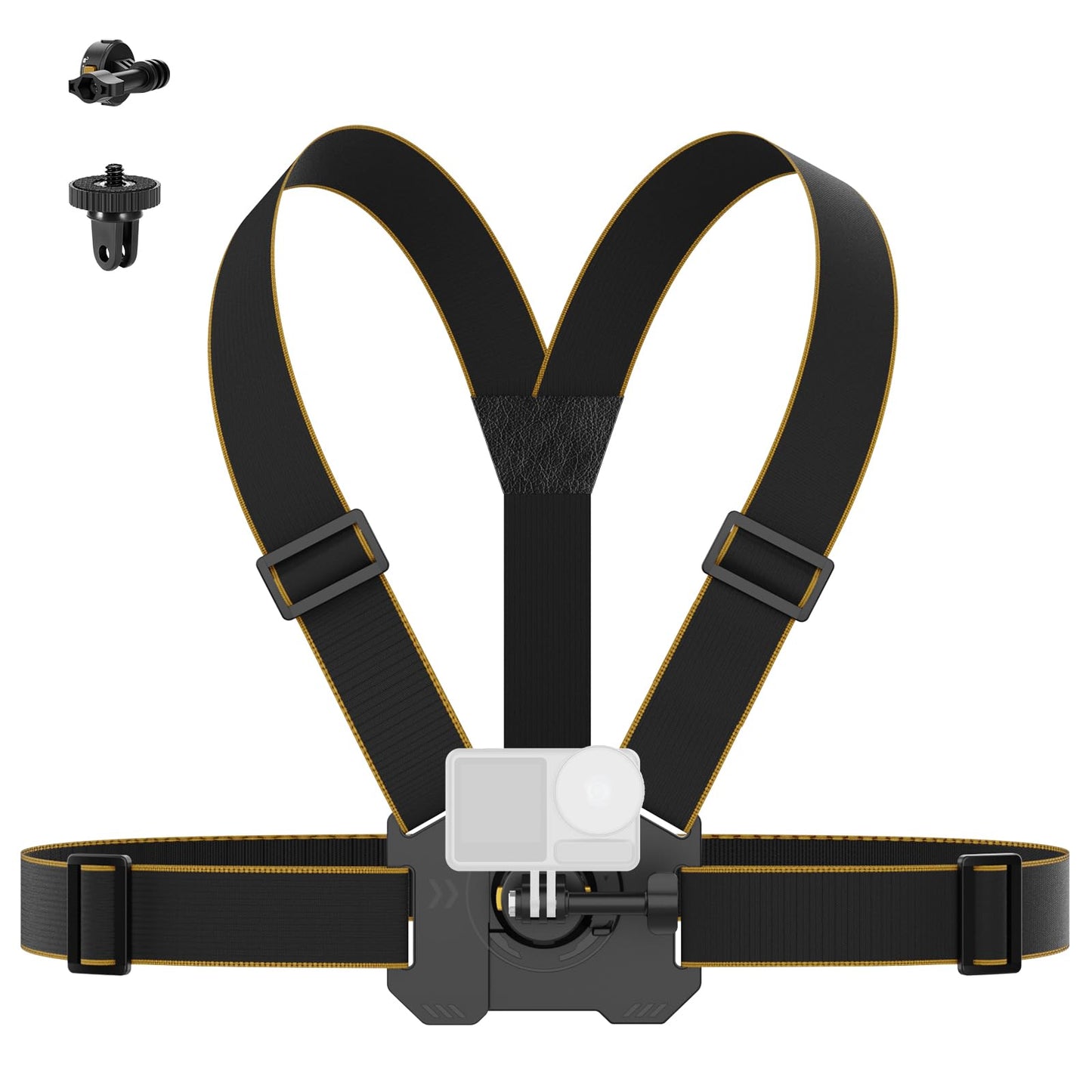 NEEWER Chest Mount Harness for Action Camera,Adjustable Hand Free Chest Strap Compatible with GoPro Hero DJI Osmo Insta360,Magnetic Release Action