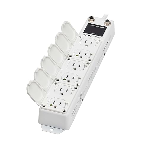 Tripp Lite Eaton Medical Hospital Power Strip for Patient Care Vicinity, UL 1363A Certified, 6 Outlets + 15ft Cord, Cart & IV Pole Mount Option