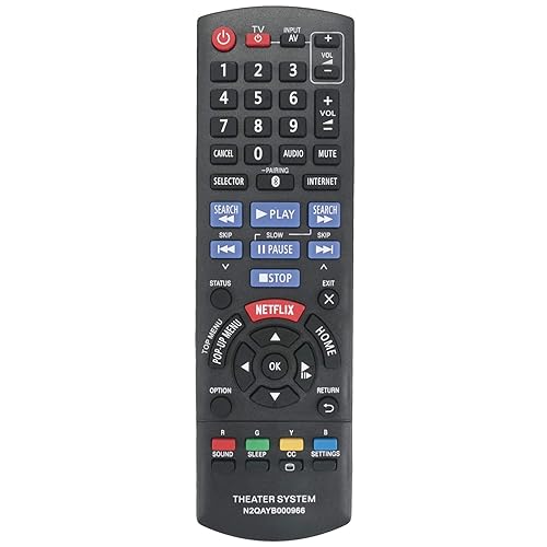 ECONTROLLY New Remote Control N2QAYB000966 for Panasonic Home Theater/DVD SC BTT46 SC BTT466 SC BTT405 sa BTT465 sa BTT466 sa BTT405