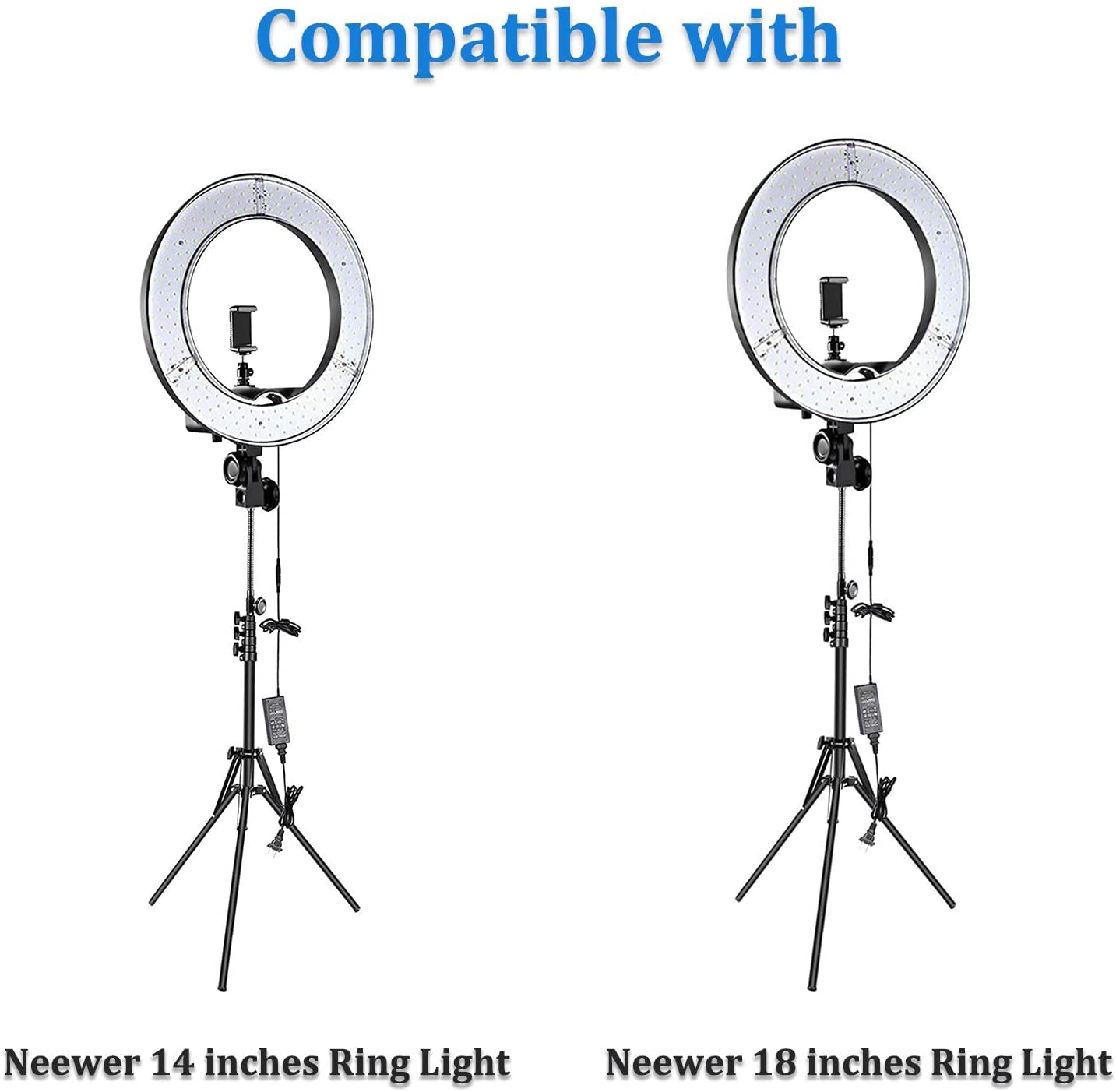UpBright 15V AC/DC Adapter Compatible with Neewer Photography 14 inches 18 inch 14" 18" Photo Studio Ring Light NW-150480D2 NW-150300D2 DC15V 4.8A 5A…