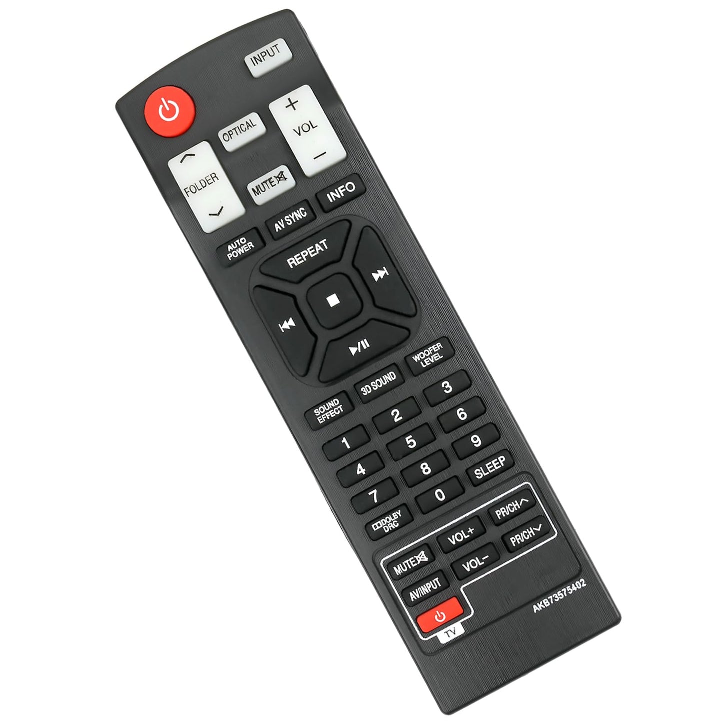 AKB73575402 Replace Remote Control fit for LG Sound Bar NB2420A NB2520A NB2530A NB3520A NB3530A NB3730A NB3531A NB3532A S33A1-D Home Theater Soundbar