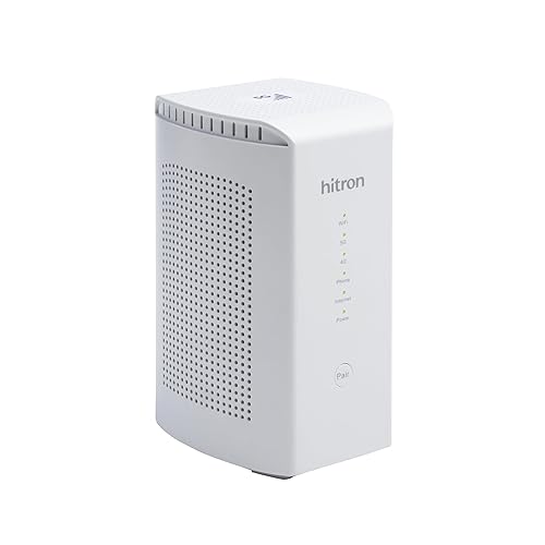 Hitron D60 5G Cellular Router with Sim Card Slot | AX3000 WiFi 6 Router with Mesh WiFi | Certified with T-Mobile, AT&T, US Cellular | Nano SIM, eSIM