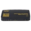 U9 ViewHD Latest HDMI v2.0b 18Gbps 4:4:4 Audio Extractor | RCA L/R Stereo Analog Audio Output SPDIF Toslink Optical Dolbi Digital Plus Audio 4K@60Hz