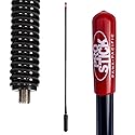 Prostick 3 Foot Fiberglass 1000 Watt Black CB Radio Antenna with Heavy Duty Black Stainless Steel Spring.