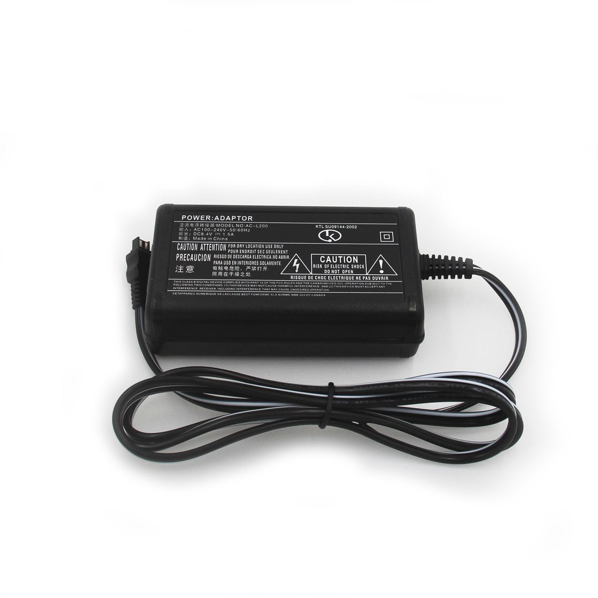 AC-L200 Power Adapter Charger USB Power Cord Compatible Handycam Charger DCR Series DCR-SX40, DCR-SX41,DCR-SX44,DCR