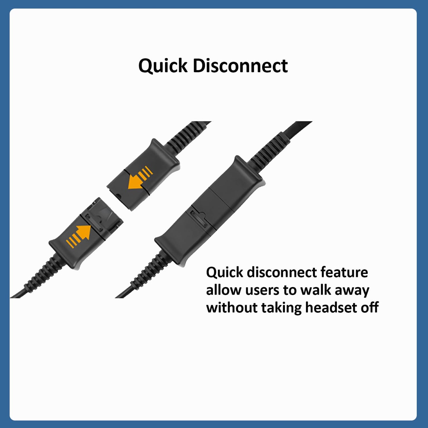 MKJ Headset Adapter Cable - Compatible with Cisco Phones, RJ9 Headset Cord, U10 Compatible for 7841 7942G 8841 7931G 7821 7861 9951 9971