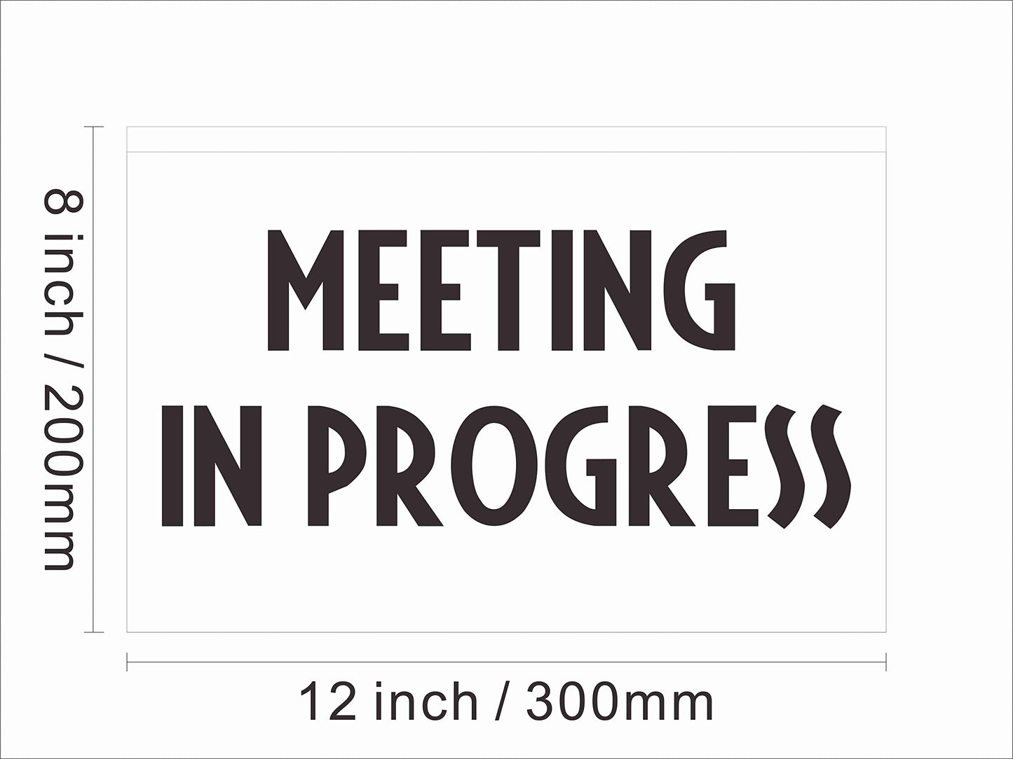120175 Meeting in Progress Office Guests Quiet Display LED Light Neon Sign (12" X 8", Red)