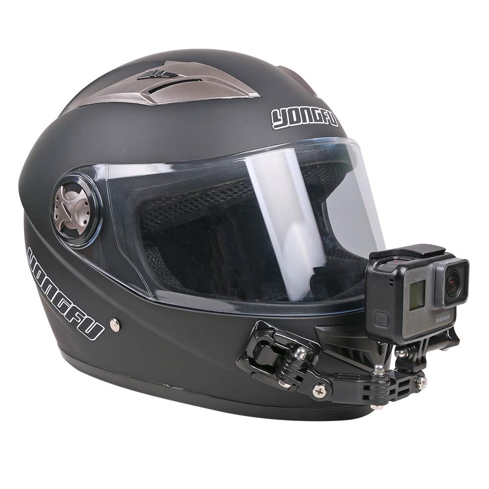 Motorcycle Helmet Chin Mount Kit Compatible with GoPro 13/12/11/10/9, DJI Action 6/5 Pro/4/3, AKASO and More Action Cameras