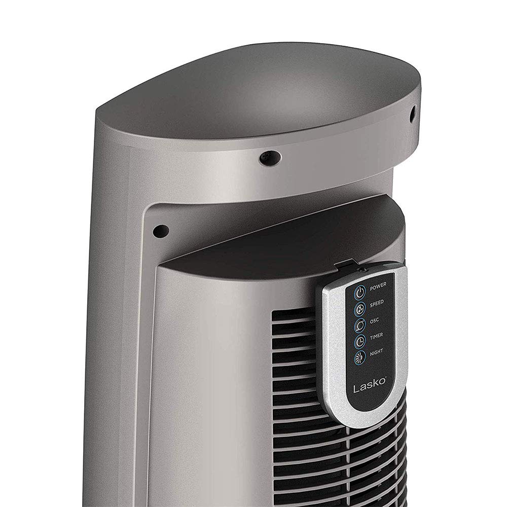 Lasko Oscillating Tower Fan with Remote - Quiet Standing Fan for Bedroom, Office, and Home - 3 Speeds - Powerful Cooling Air - T42954 - 42" Tall