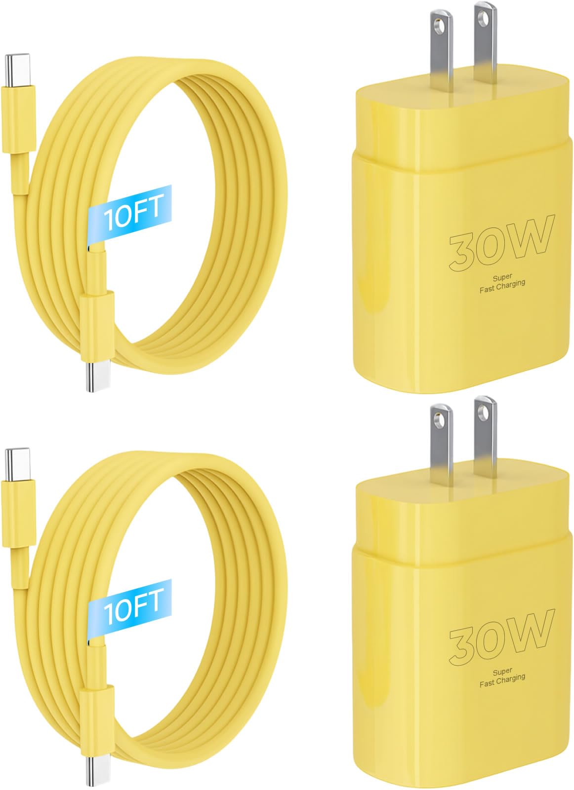 iPhone 16 15 Charger Fast Charging, 30W USB C Charger Block 10FT Cable for iPhone 15 16 Plus Pro Max/iPad Pro/AirPods, PD USBC Power Adapter Wall Plug