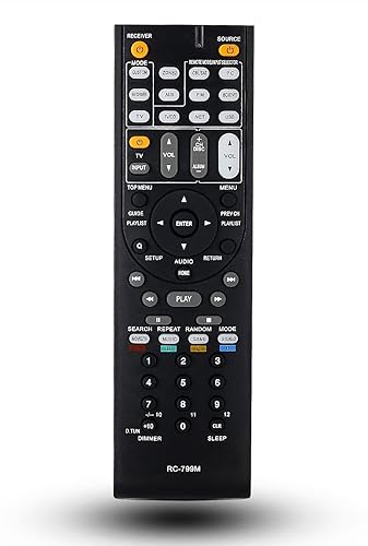 Replacement Remote Control for Onkyo TX-SR608 TX-SR806 TX-SR304 HT-R591 HT-R558 HT-S5400 HT-R690 HT-RC360 TX-NR626 Receiver
