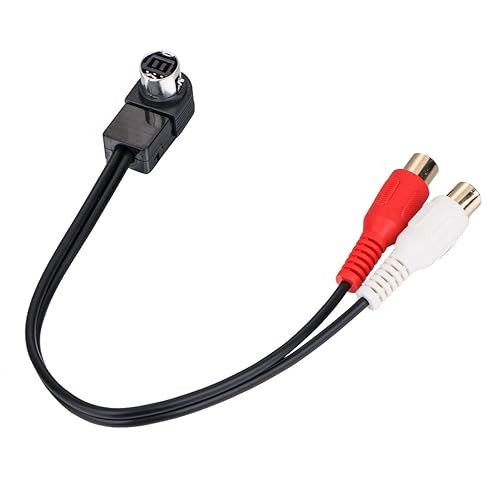 AUX Cable for Sony Headunit Jlink to Aux Input Two RCA Female Cable