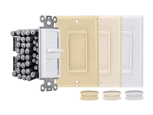 Monoprice 120-Watt Slider Resistance Speaker Volume Control, 12-Position Switch, 36dB Attenuation, Solderless Speaker Terminals, 138169, Multi-Color