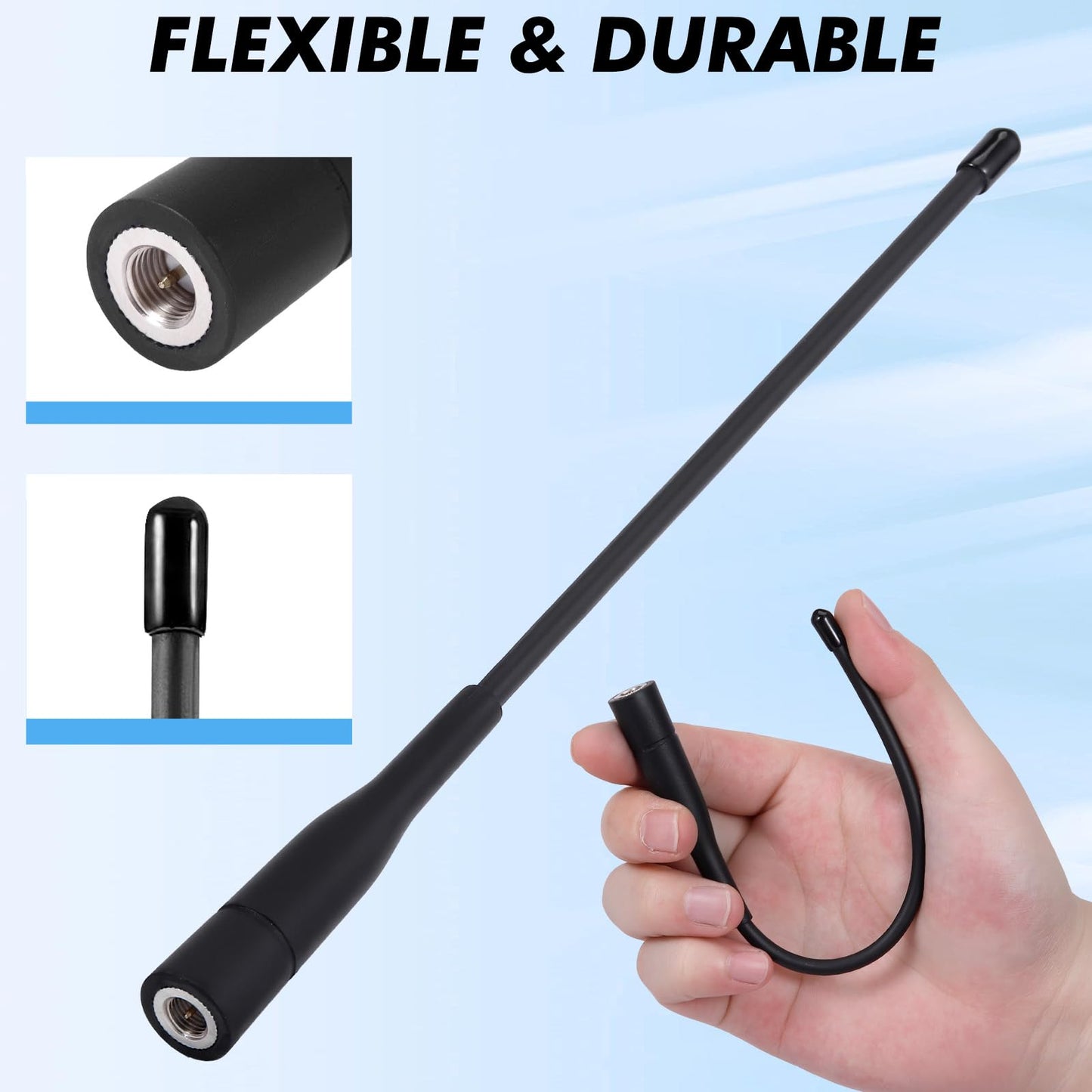 915MHz Meshtastic Antenna 10dBi Gain for LoRa Long Range Soft Whip Antenna, 17cm Omni SMA Male