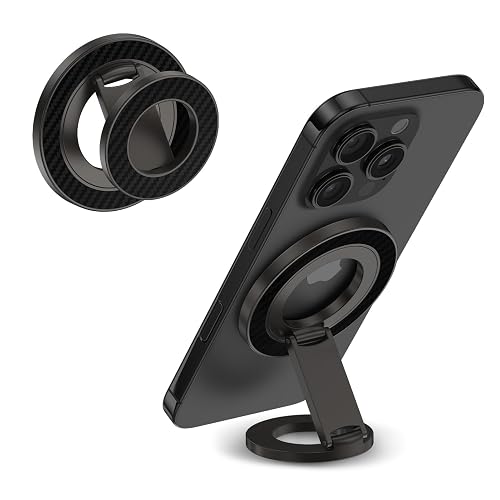 Magnetic Phone Ring Grip Holder for MagSafe Magnet Phone Grip Stand Finger Ring Two-Sided Magnetic Kickstand for iPhone 17 16 Pro Max 16e 15 14 13 12