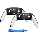 VOOCAT A Pair of Replacement Back Shell Cover Trim for DualSense Edge Controller Compatible with PS5 DSE - Clip-On Housing with OEM-Spec Soft Cam