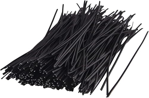 LAVZAN 4inch?500pcs?Black Twist Ties/Twist Tie/Cable Ties/Cable Tie