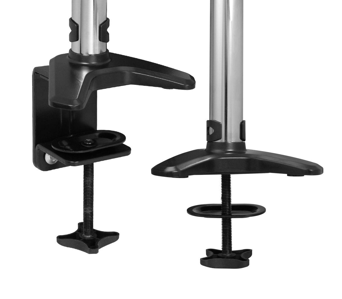 SIIG Single Monitor Desk Mount, White, Height Adjustable Gas Spring Assisted Full-Motion Easy Use, Holds 15" to 27" Screens, Up to 17.6 lbs, VESA 75