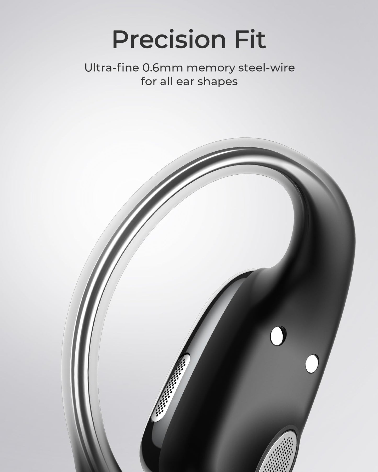Lytmi CozyFit Open Ear Headphones, 0.23oz Ultra-Light Comfortable Wireless Earbuds, 0.6mm Thinnest Earhooks, Bluetooth 5.4, Clear Audio, 30 HRS…