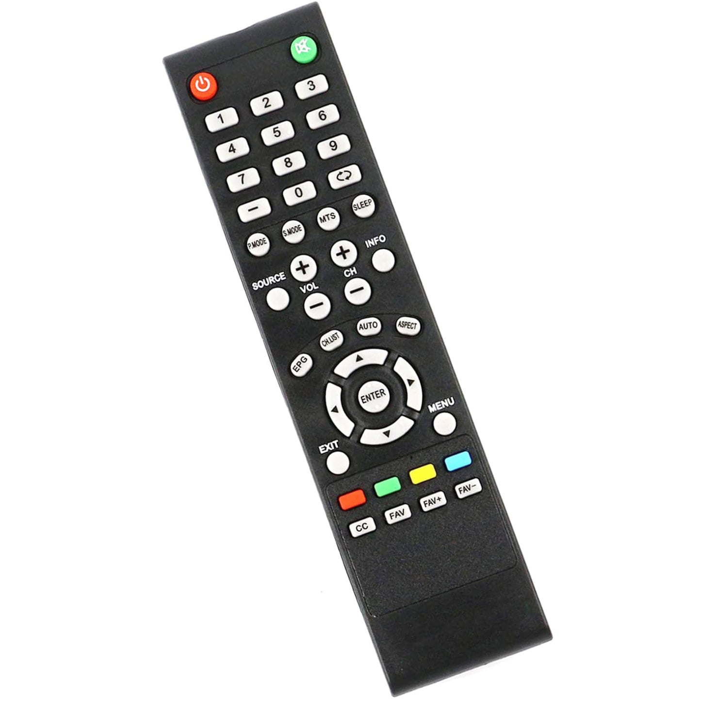 Replacement TV Remote PL-1.0 for Proscan TVs PLDED4016A-D, PLDED4017, PLDED5066A-B, PLDED5068A-D