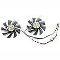 inRobert DIY Two Ball Bearing Graphic Card Fan 85mm Diameter 40x40x40mm Cooling Fan for MSI Gigabyte Sapphire Zotac XFX Mining GPU (1 Pair)
