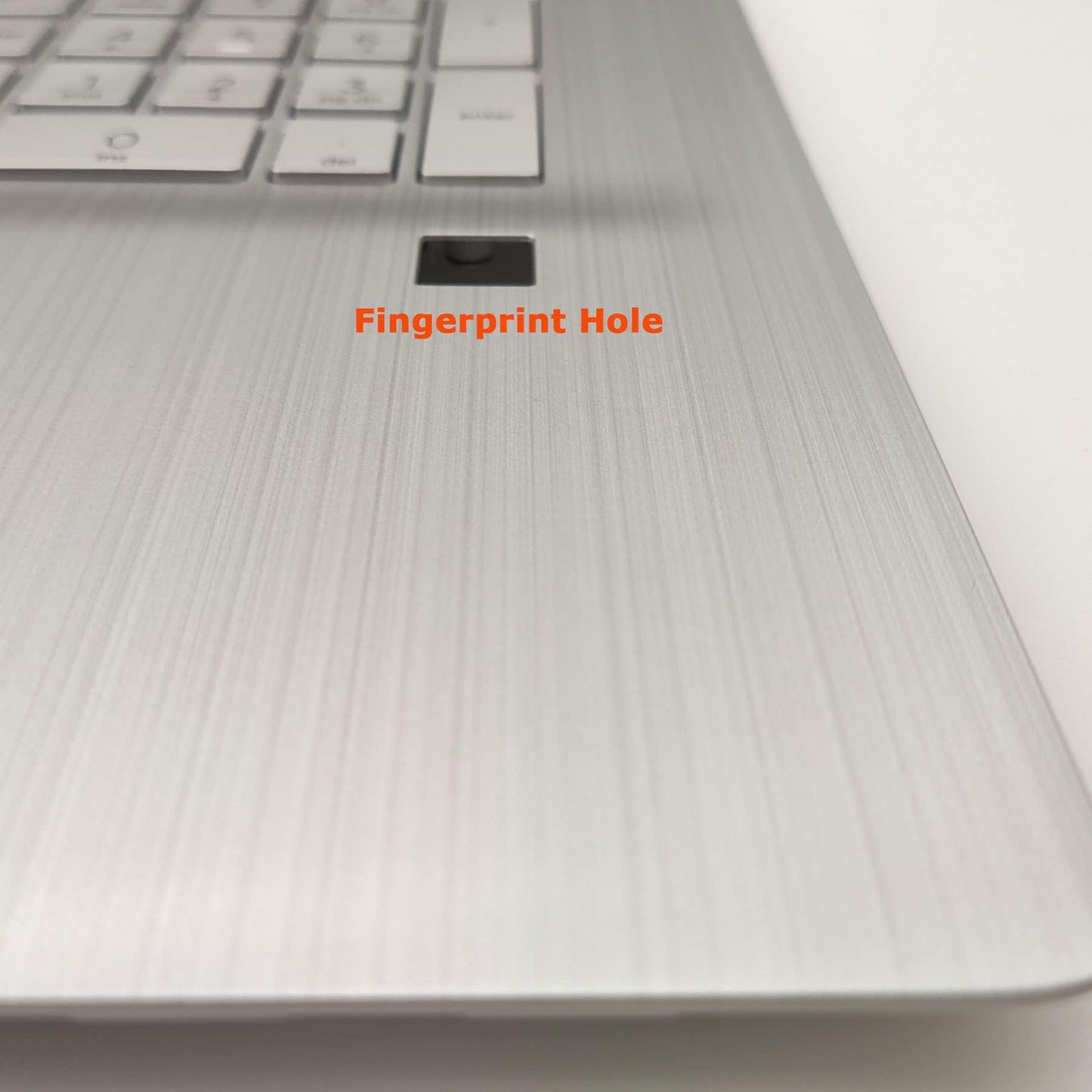 Replacement Upper Case Palmrest for HP 17.3 Inch Laptop 17-CN 17-CP 17T-CN 17Z-CP Laptop with Backlit Keyboard Assembly with Fingerprint Hole