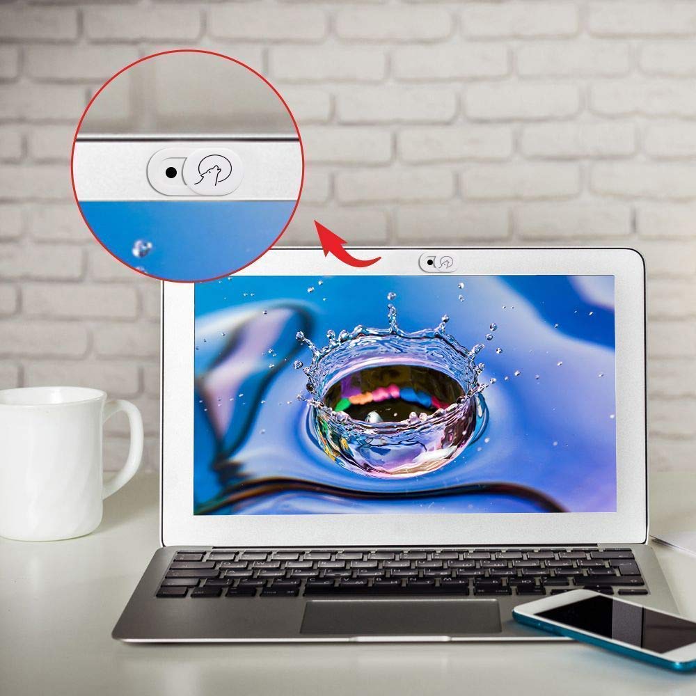 Camera Cover Slide, Webcam Cover, Laptop Camera Cover Slide, Cute and Elegant(3 Pack, White)