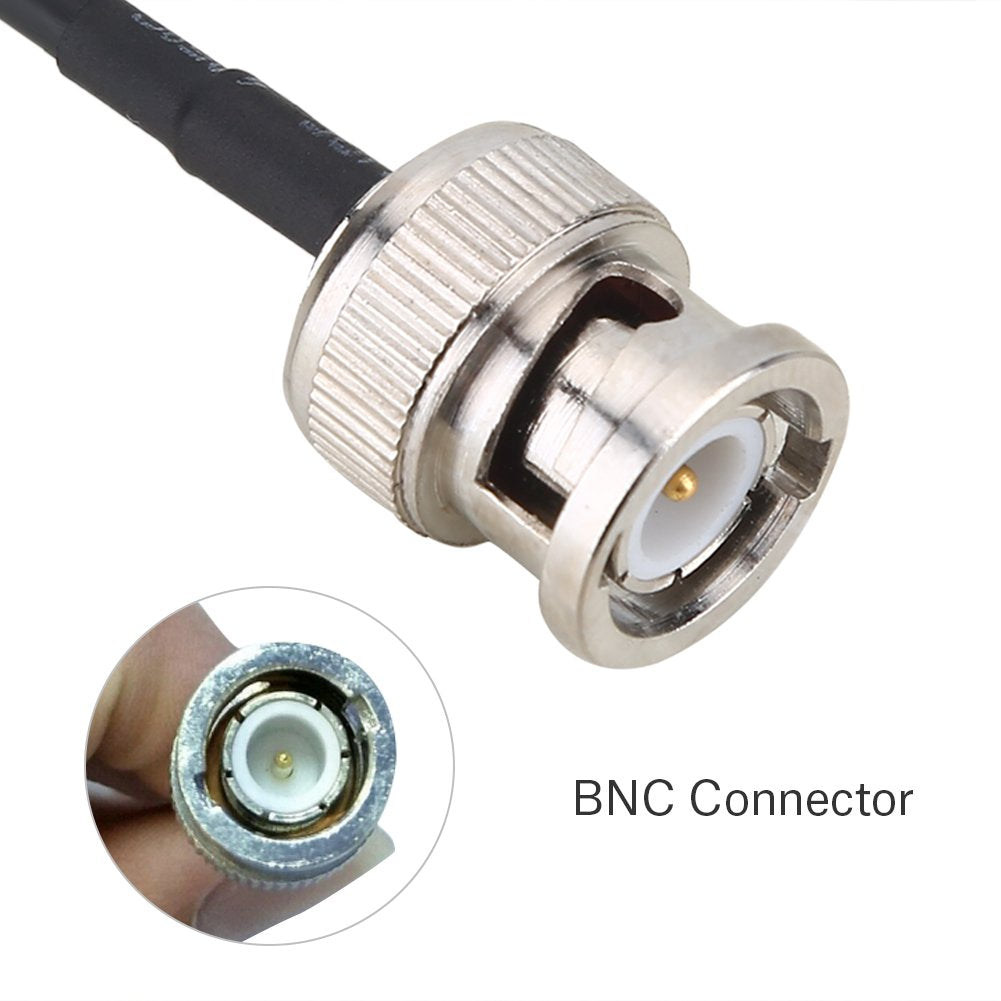 Car Truck Scanner Antenna, High Performance Adhesive Mount Full Band Radio Antenna with BNC Connector for Vehicle Mobile Reception Black ABS Cable
