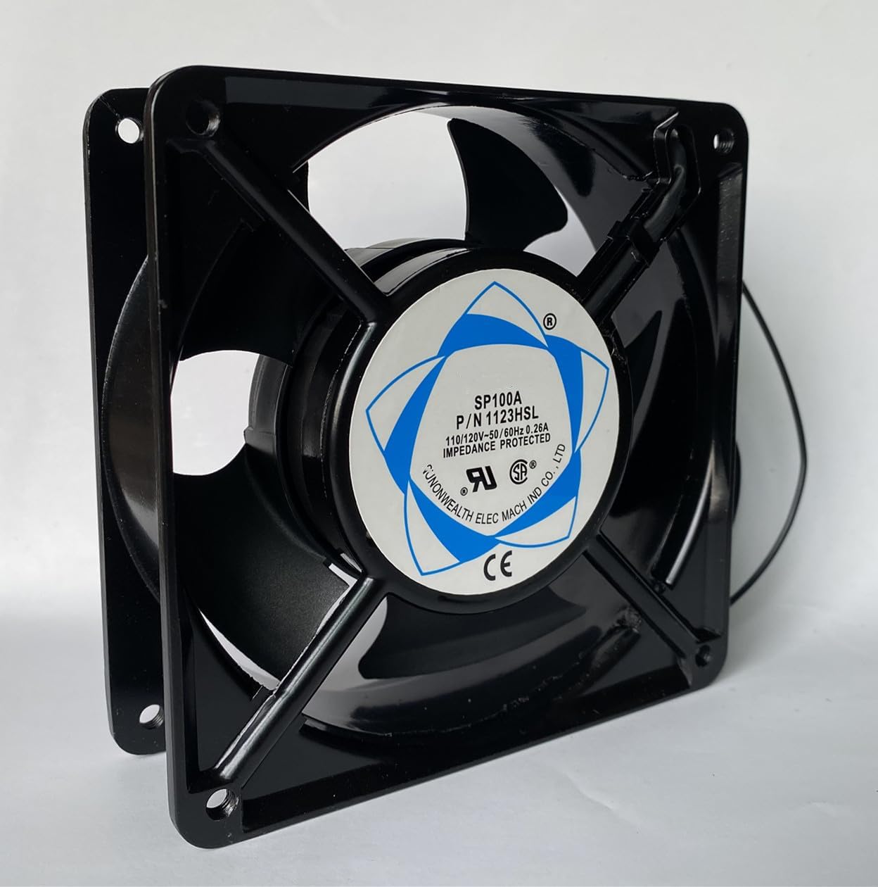 New SP100A AC AXIAL Fan from ?CA, Ontario Warehouse Distribution? SP100A P/N 1123HSL 110/120V 0.26A 12CM 12038 2-Wire Cooling Fan