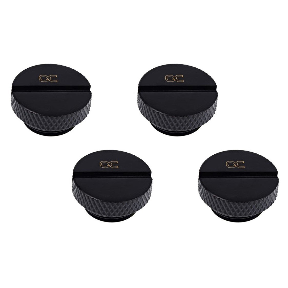 Alphacool Eiszapfen G1/4" Plug, Deep Black, 4-Pack